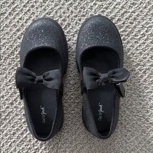 Cat & Jack Sparkly Black Dress Shoes